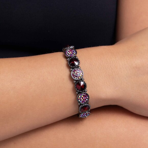 Paparazzi Jewelry Accessories - Take A Moment To Reflect - Red Bracelet - NEW!! - Picture 4 of 6